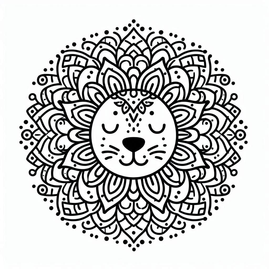 Mandalas Lion 33